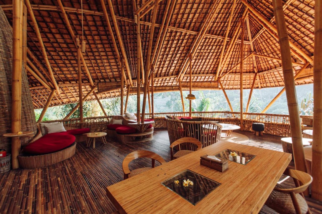 Temple House 3Bds Eco Bamboo House Pool River View Bringkit Eksteriør billede