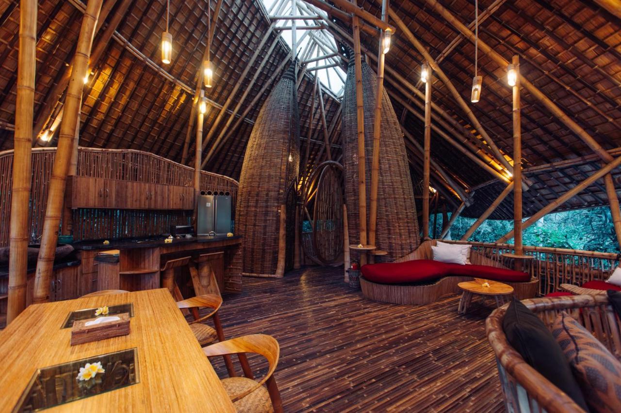 Temple House 3Bds Eco Bamboo House Pool River View Bringkit Eksteriør billede