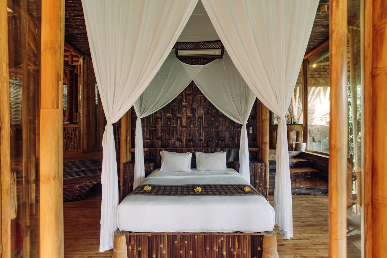 Temple House 3Bds Eco Bamboo House Pool River View Bringkit Eksteriør billede