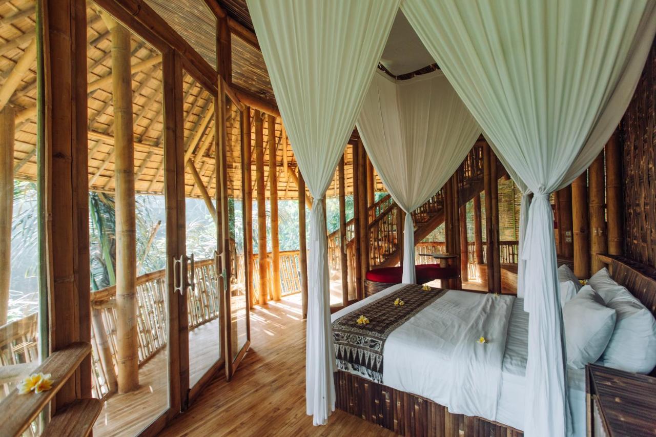 Temple House 3Bds Eco Bamboo House Pool River View Bringkit Eksteriør billede