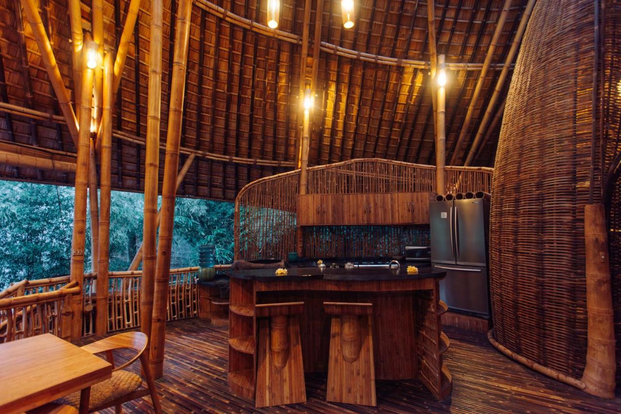 Temple House 3Bds Eco Bamboo House Pool River View Bringkit Eksteriør billede