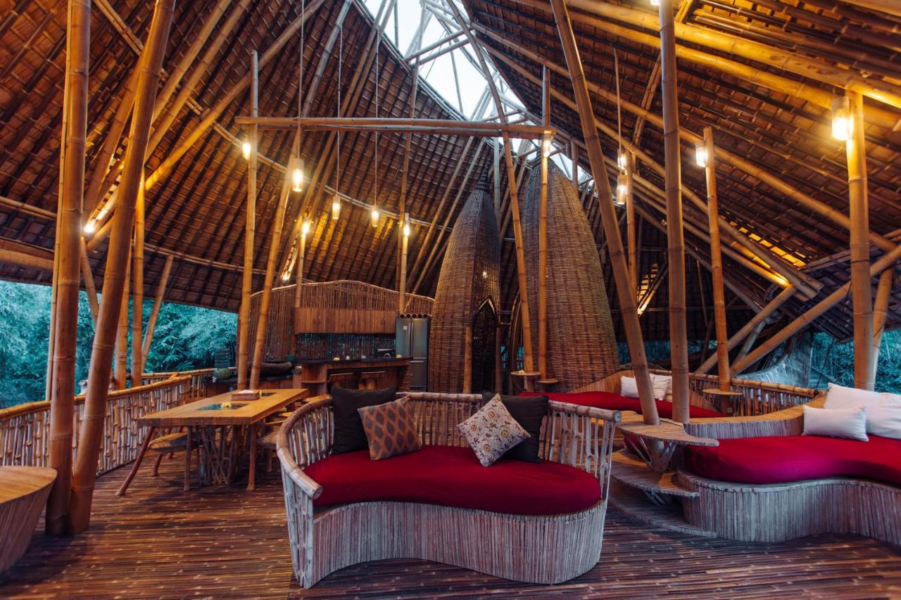 Temple House 3Bds Eco Bamboo House Pool River View Bringkit Eksteriør billede