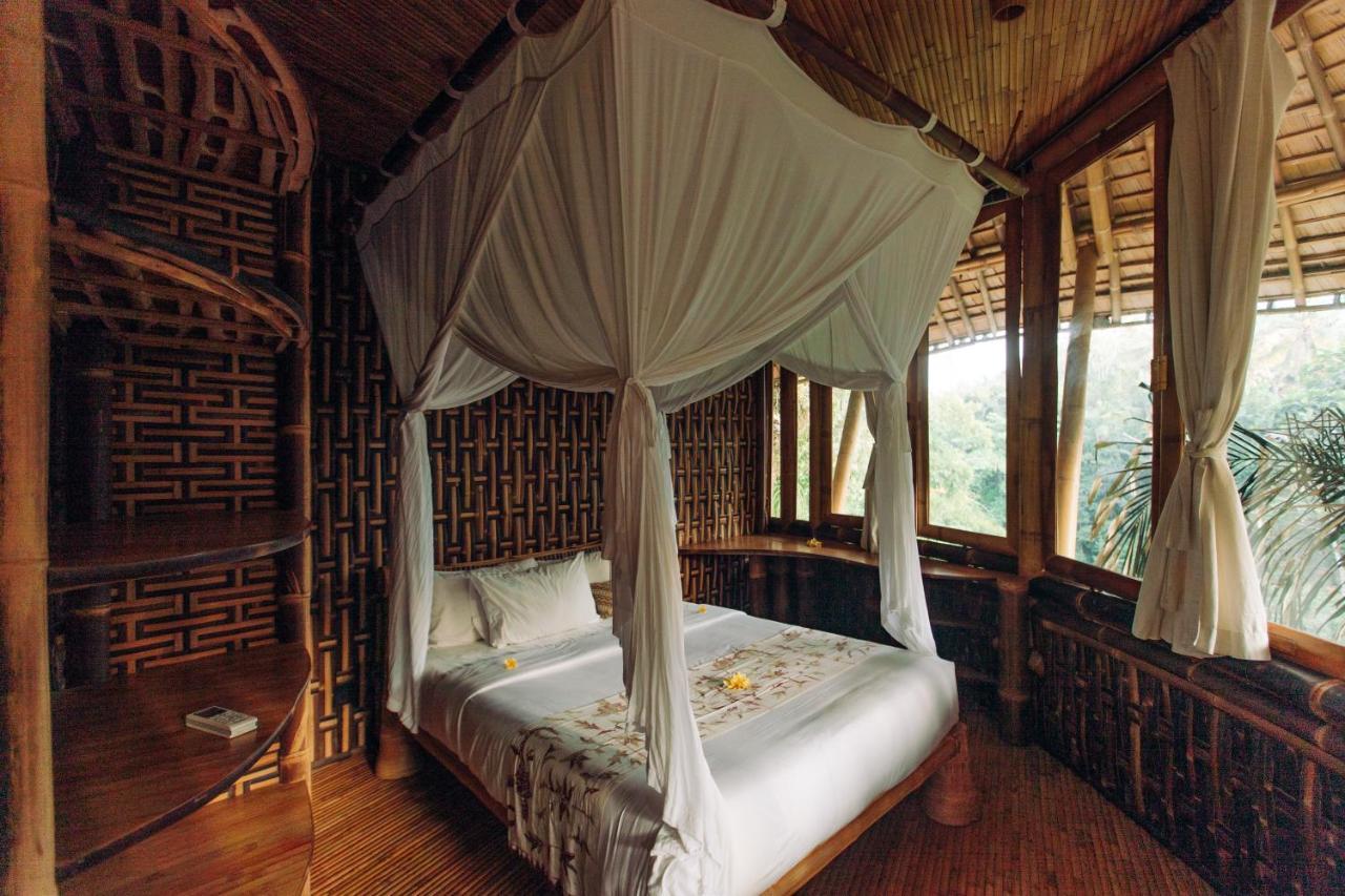 Temple House 3Bds Eco Bamboo House Pool River View Bringkit Eksteriør billede